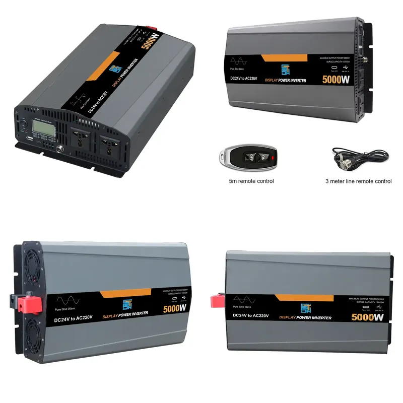 Pure Sine Wave Inverter 5000W 48V 220V - 역방향 DC 12V, 24V, 48V를 AC