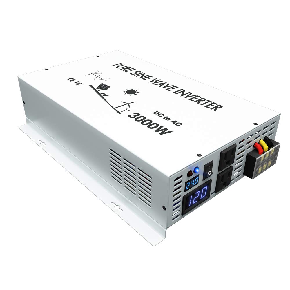 순수 사인파 인버터 전력 3000W 24V ~ 220V - Inverter Pure Sine Wave 60Hz 120V 3000W 리뷰 및 가격