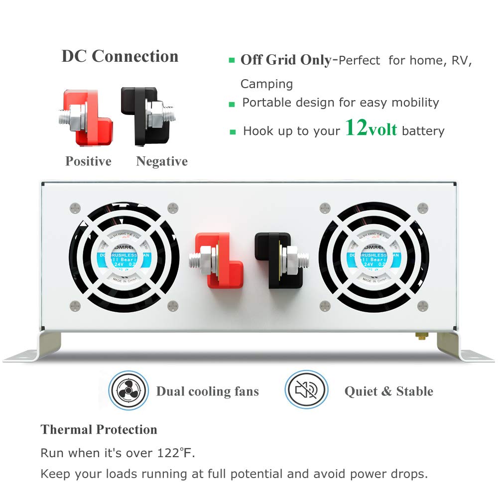 순수 사인파 인버터 전력 3000W 24V ~ 220V - Inverter Pure Sine Wave 60Hz 120V 3000W 리뷰 및 가격