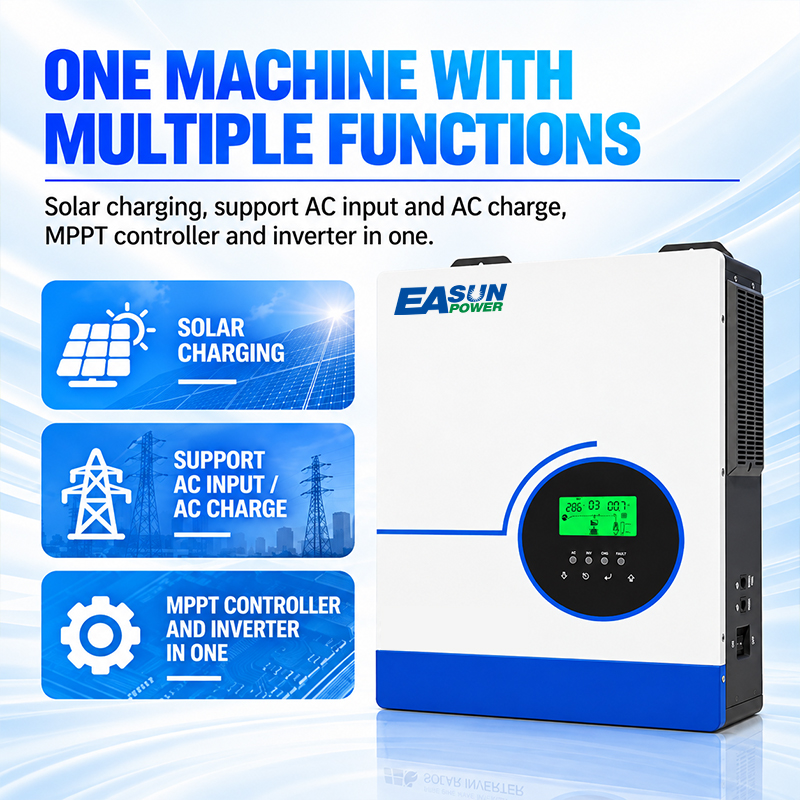 EASUN POWER 하이브리드 태양광 인버터 6.3K - Grid Tie Inverter Limiter 2000W 리뷰 및 가격