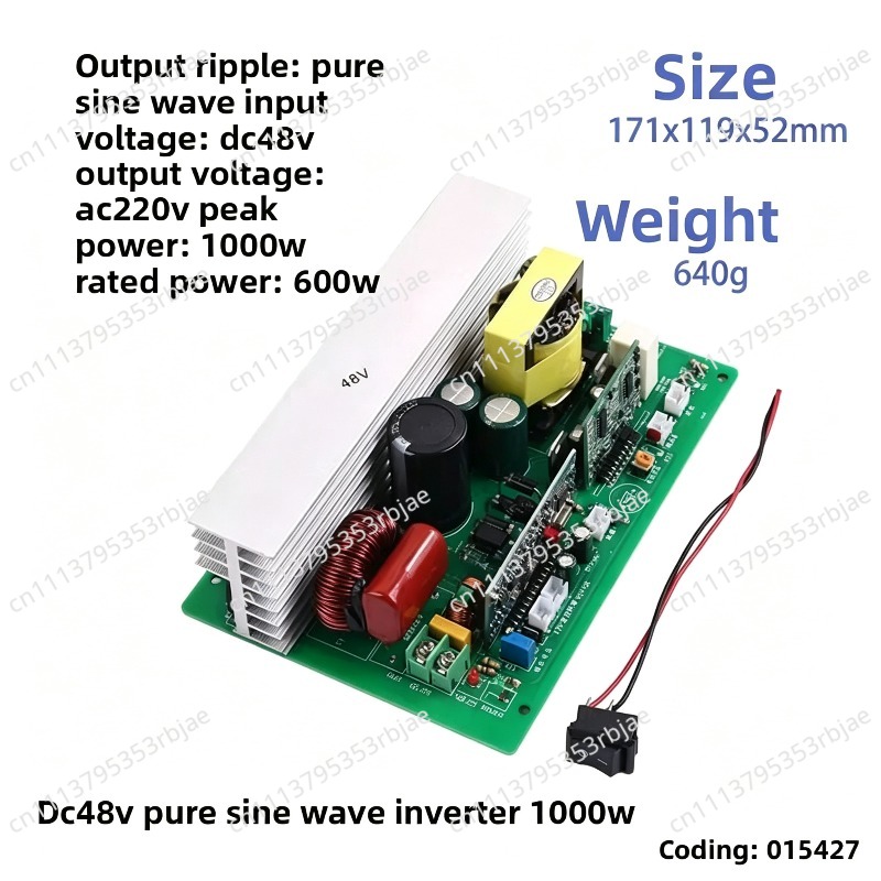500W/1000W 순수 사인파 인버터 DC12V/24 - Pure Sine Wave Inverter Board 24V 48V 리뷰 및 가격