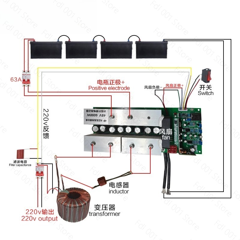 24V, 48V, 60V, 72V, 90V DC를 22 - Pure Sine Wave Inverter Board 24V 48V 리뷰 및 가격