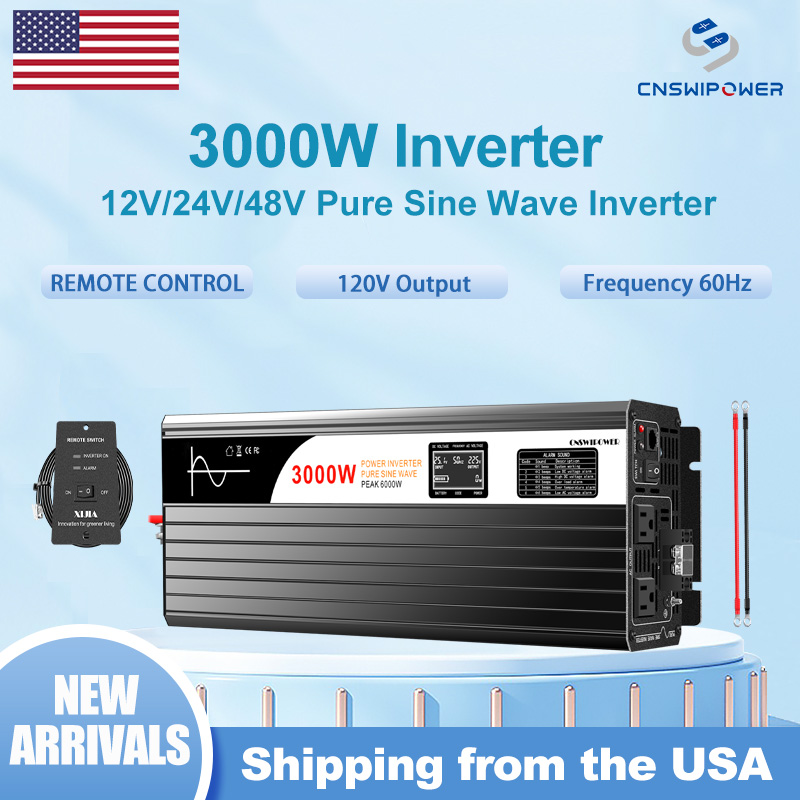 3000W 순수 사인파 인버터, 12V/24V/48V를 - Inverter Pure Sine Wave 60Hz 120V 3000W 리뷰 및 가격
