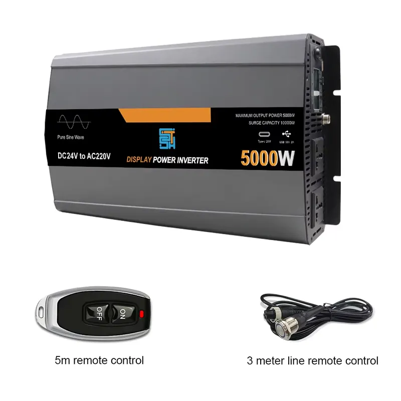 역방향 DC 12V, 24V, 48V를 AC 110V, - Pure Sine Wave Inverter 5000W 48V 220V 리뷰 및 가격